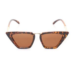 Tortoise Cat Eye Sunglasses in Gold Frame